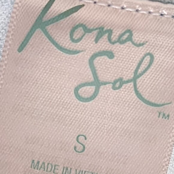 Kona Sol Sea Blue Pink Floral Lined High Coverage One Piece Bathing Suit SM 4-6 - Picture 11 of 16